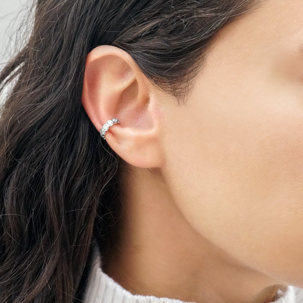 Bezel Mid Ear Cuff Sold Singly thhaba